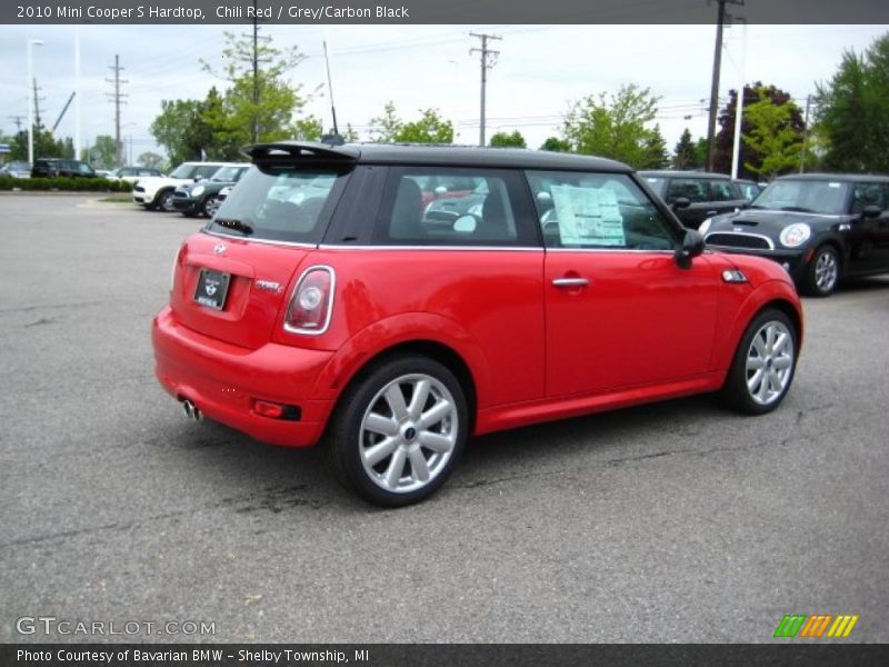 Chili Red / Grey/Carbon Black 2010 Mini Cooper S Hardtop