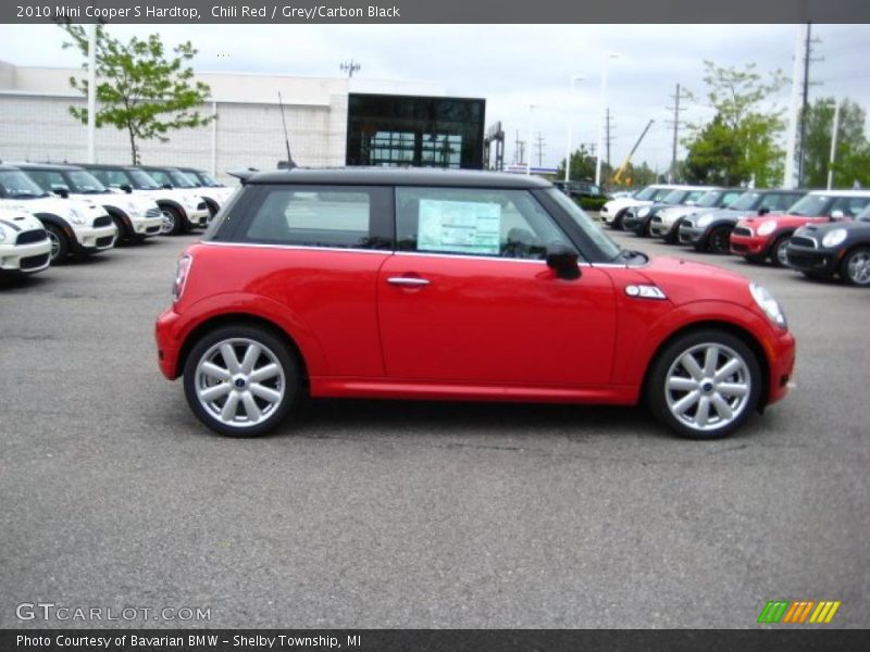 Chili Red / Grey/Carbon Black 2010 Mini Cooper S Hardtop
