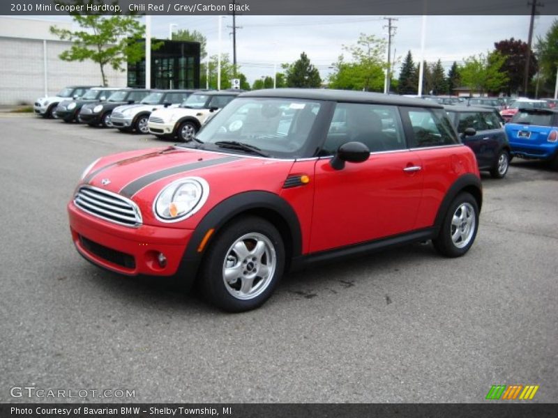 Chili Red / Grey/Carbon Black 2010 Mini Cooper Hardtop