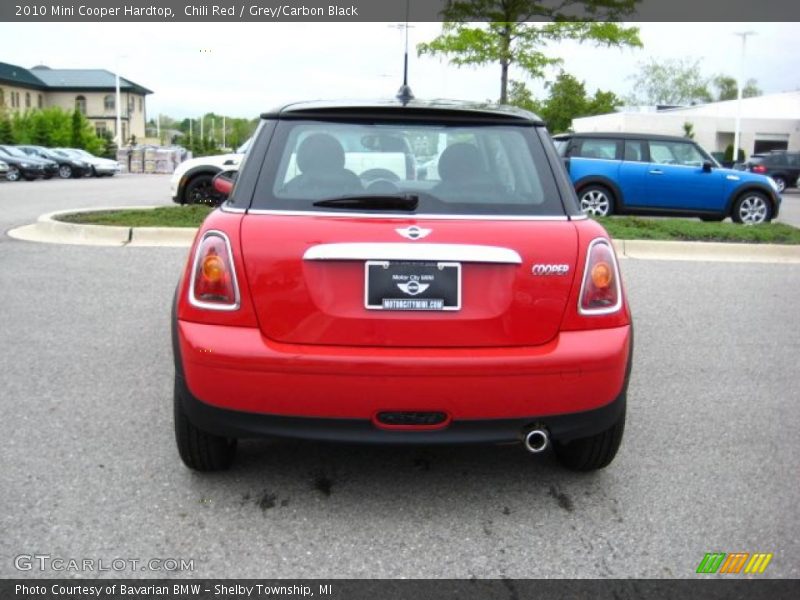 Chili Red / Grey/Carbon Black 2010 Mini Cooper Hardtop