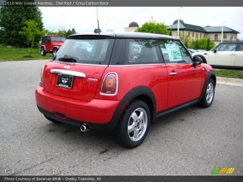 Chili Red / Grey/Carbon Black 2010 Mini Cooper Hardtop