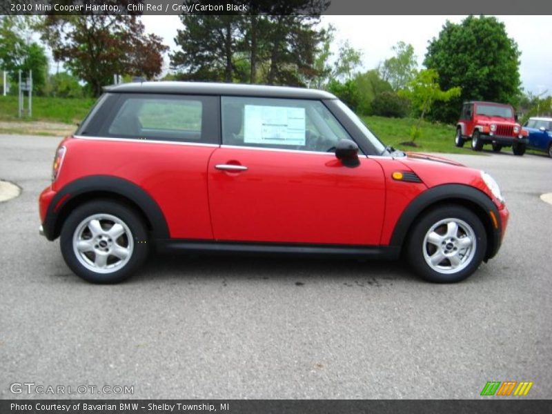 Chili Red / Grey/Carbon Black 2010 Mini Cooper Hardtop