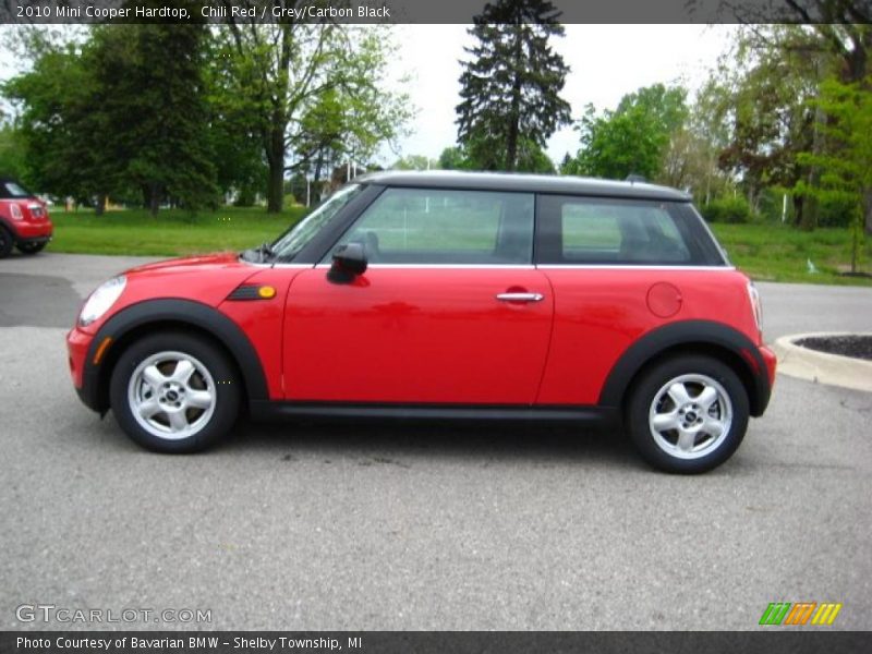 Chili Red / Grey/Carbon Black 2010 Mini Cooper Hardtop