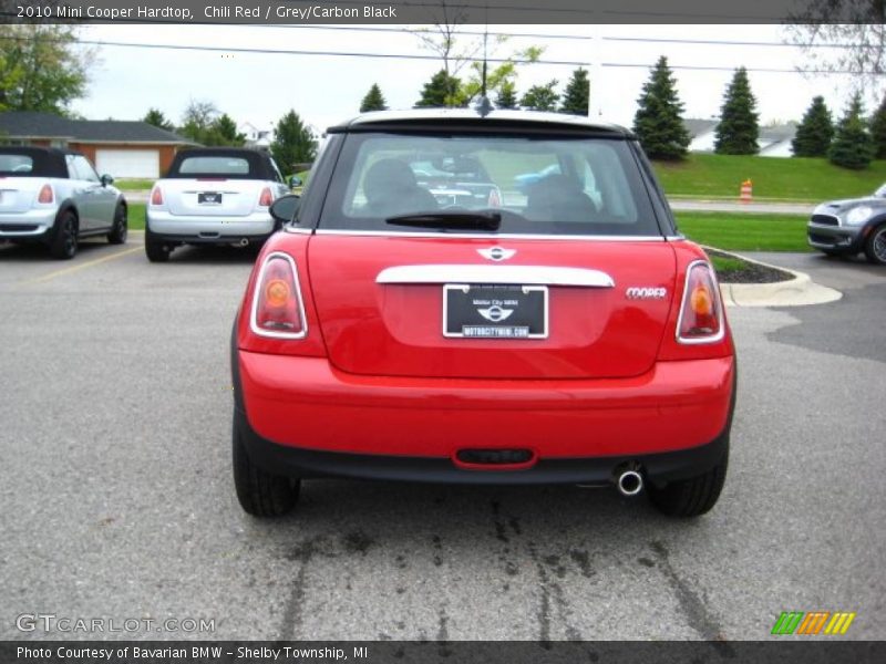 Chili Red / Grey/Carbon Black 2010 Mini Cooper Hardtop