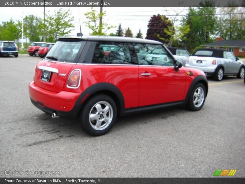 Chili Red / Grey/Carbon Black 2010 Mini Cooper Hardtop