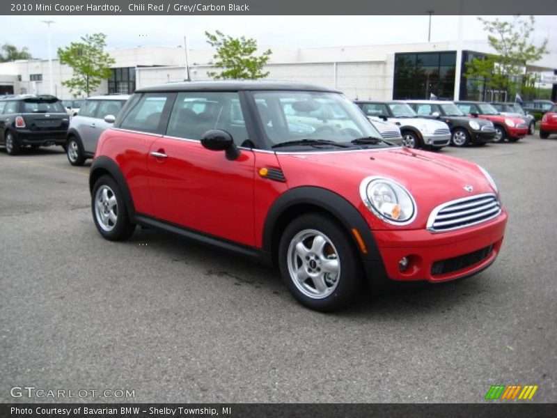 Chili Red / Grey/Carbon Black 2010 Mini Cooper Hardtop