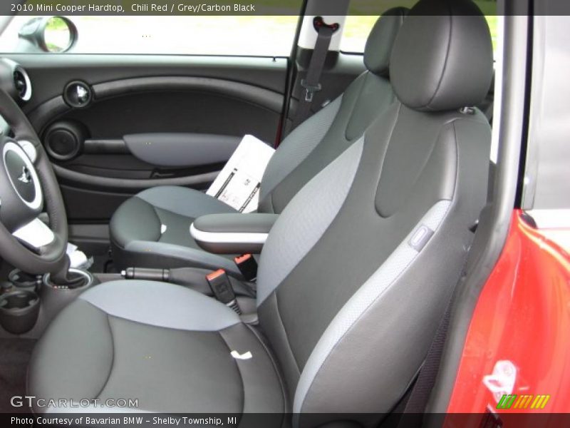 Chili Red / Grey/Carbon Black 2010 Mini Cooper Hardtop
