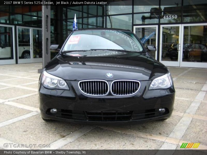 Jet Black / Auburn Dakota Leather 2007 BMW 5 Series 525xi Sedan