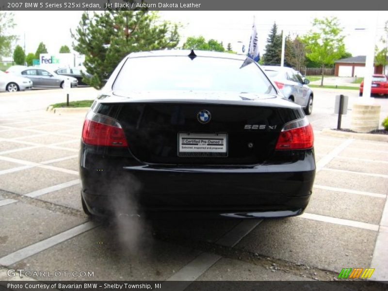 Jet Black / Auburn Dakota Leather 2007 BMW 5 Series 525xi Sedan