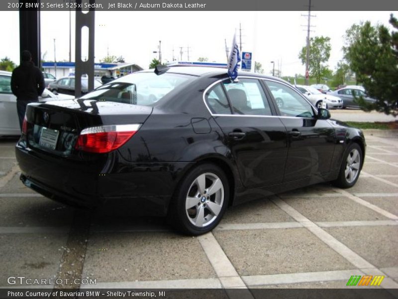 Jet Black / Auburn Dakota Leather 2007 BMW 5 Series 525xi Sedan