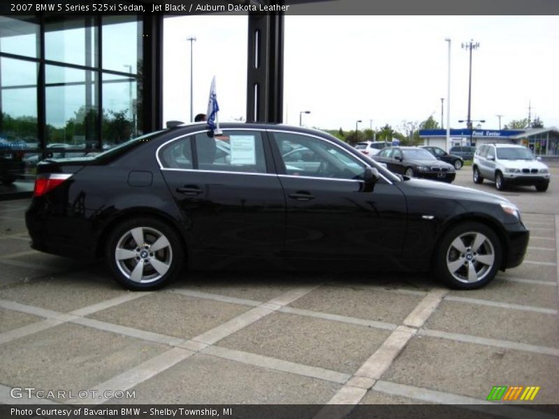 Jet Black / Auburn Dakota Leather 2007 BMW 5 Series 525xi Sedan