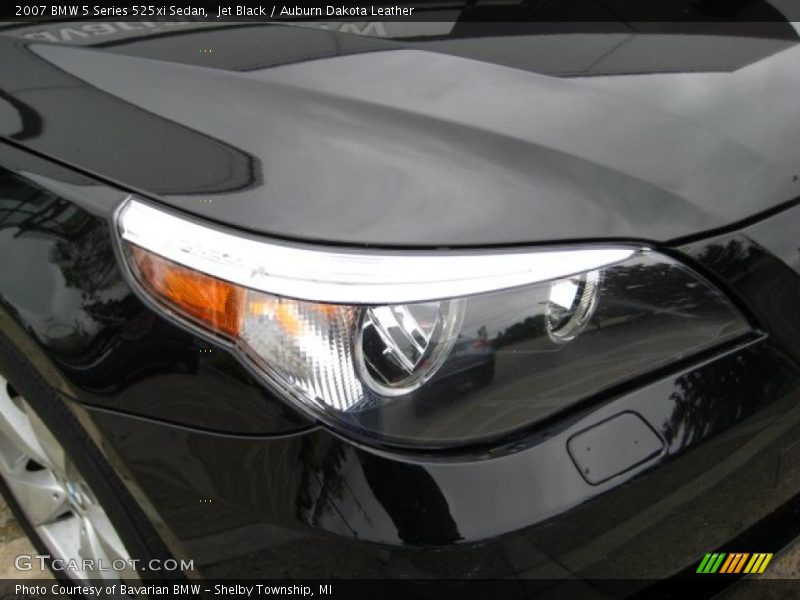Jet Black / Auburn Dakota Leather 2007 BMW 5 Series 525xi Sedan