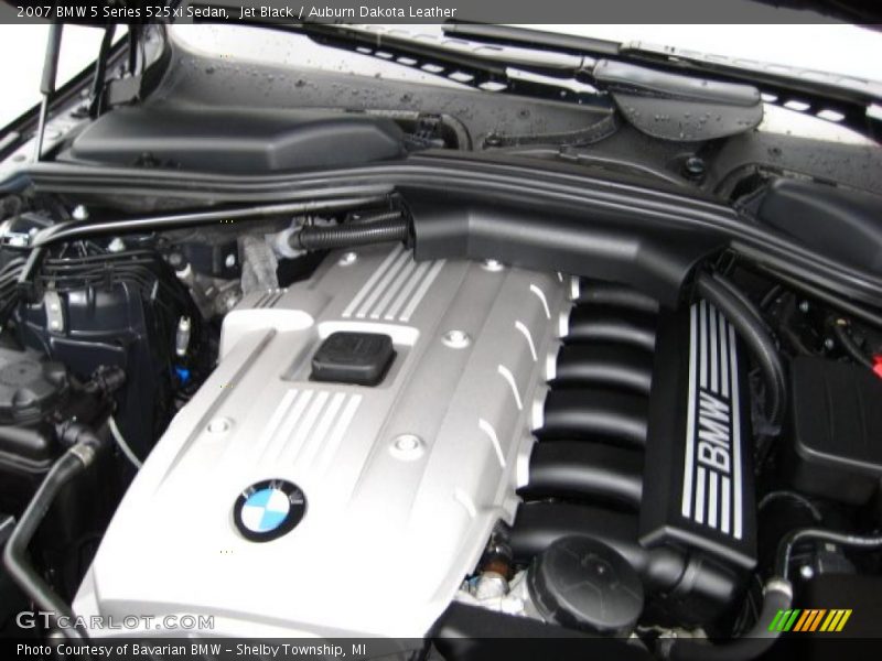Jet Black / Auburn Dakota Leather 2007 BMW 5 Series 525xi Sedan