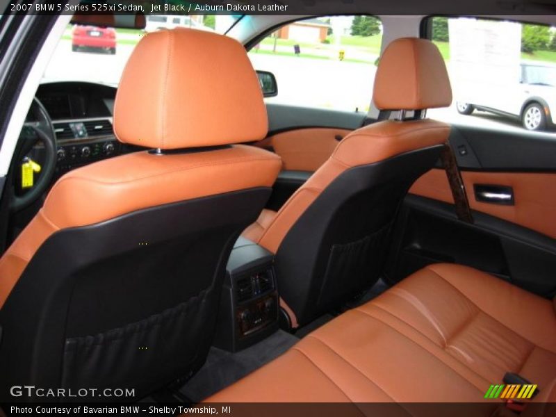 Jet Black / Auburn Dakota Leather 2007 BMW 5 Series 525xi Sedan