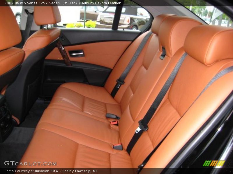Jet Black / Auburn Dakota Leather 2007 BMW 5 Series 525xi Sedan