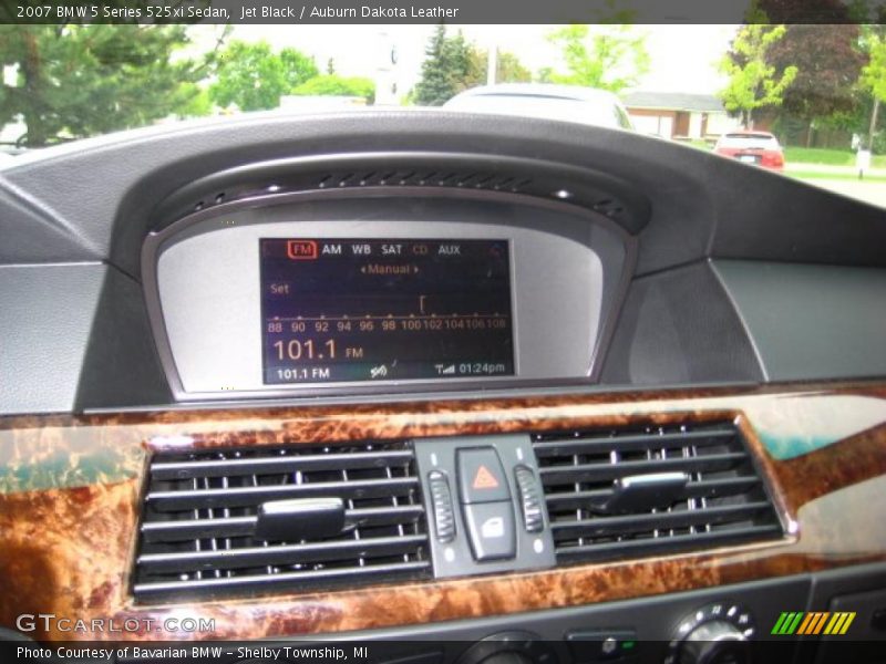 Jet Black / Auburn Dakota Leather 2007 BMW 5 Series 525xi Sedan