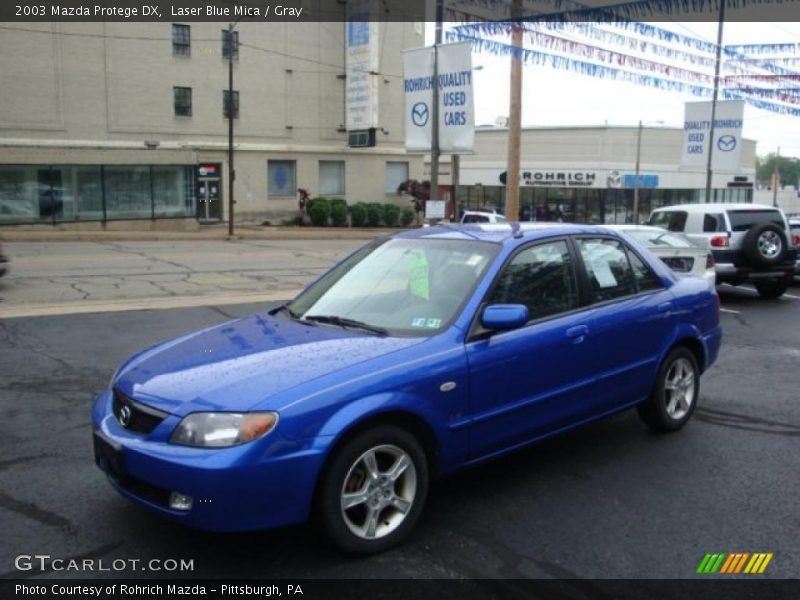 Laser Blue Mica / Gray 2003 Mazda Protege DX