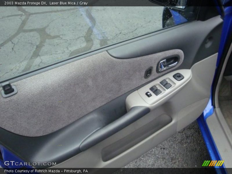 Laser Blue Mica / Gray 2003 Mazda Protege DX
