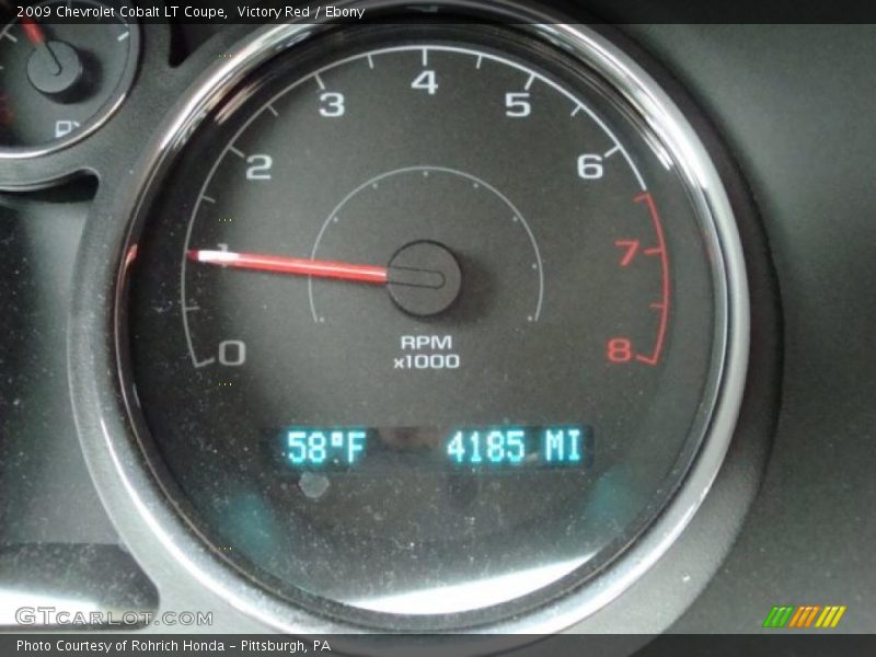 Victory Red / Ebony 2009 Chevrolet Cobalt LT Coupe
