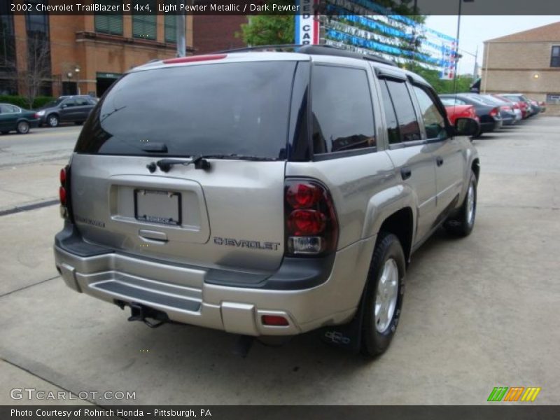 Light Pewter Metallic / Dark Pewter 2002 Chevrolet TrailBlazer LS 4x4