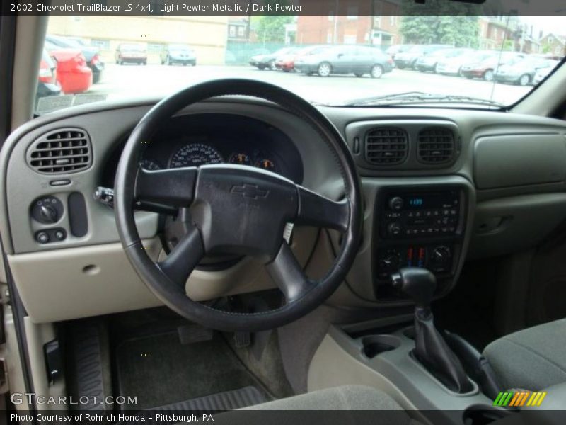Light Pewter Metallic / Dark Pewter 2002 Chevrolet TrailBlazer LS 4x4