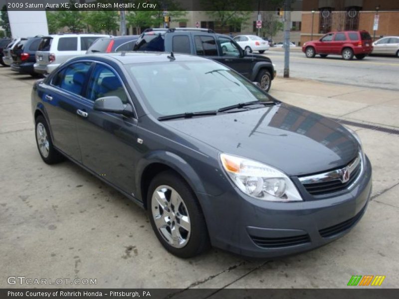 Carbon Flash Metallic / Gray 2009 Saturn Aura XE