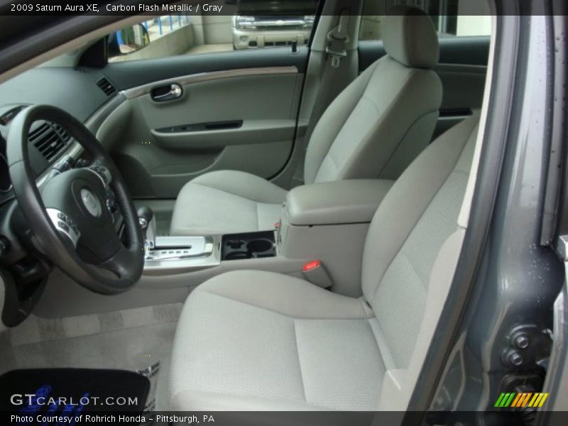 Carbon Flash Metallic / Gray 2009 Saturn Aura XE