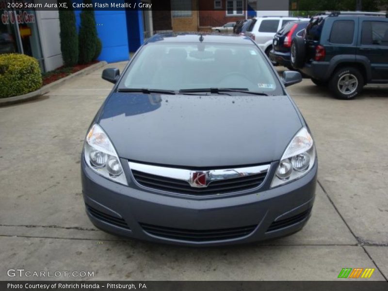 Carbon Flash Metallic / Gray 2009 Saturn Aura XE