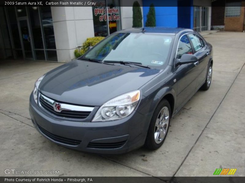 Carbon Flash Metallic / Gray 2009 Saturn Aura XE
