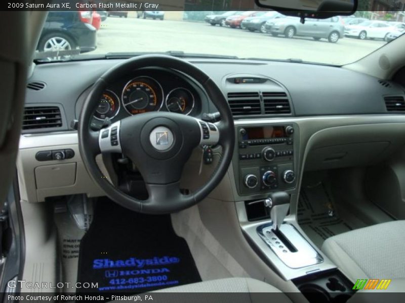 Carbon Flash Metallic / Gray 2009 Saturn Aura XE
