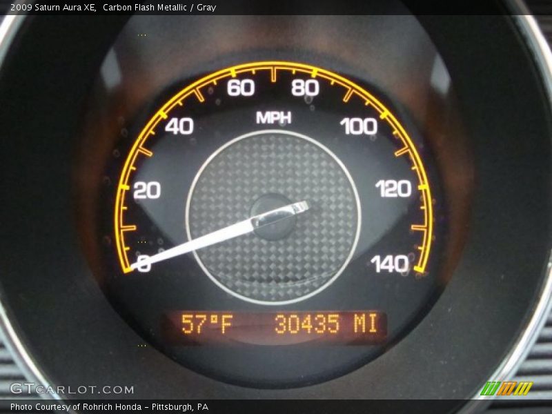 Carbon Flash Metallic / Gray 2009 Saturn Aura XE