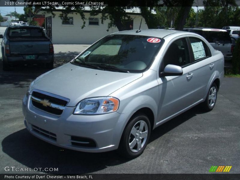 Cosmic Silver / Charcoal 2010 Chevrolet Aveo LT Sedan