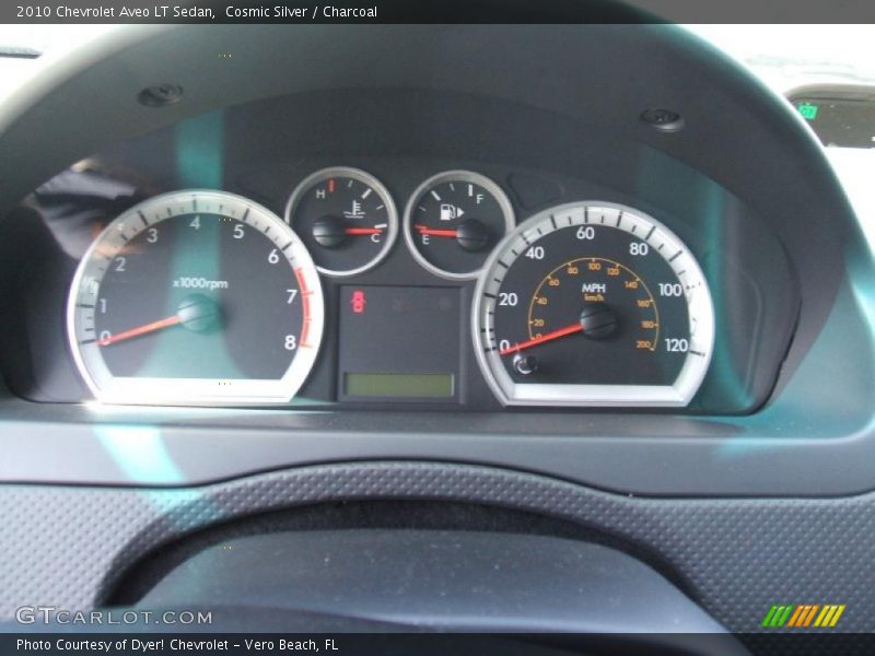 Cosmic Silver / Charcoal 2010 Chevrolet Aveo LT Sedan