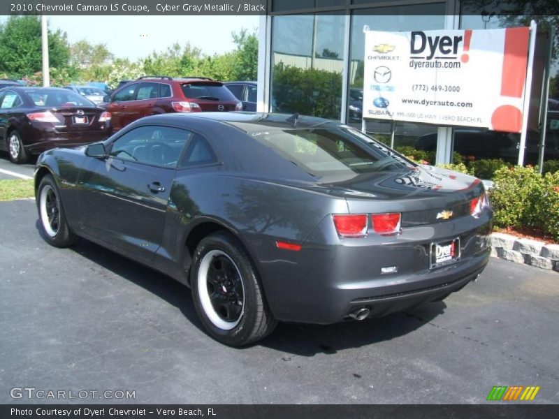 Cyber Gray Metallic / Black 2010 Chevrolet Camaro LS Coupe