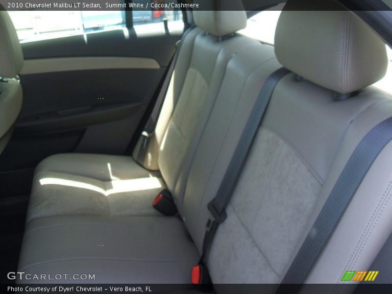 Summit White / Cocoa/Cashmere 2010 Chevrolet Malibu LT Sedan