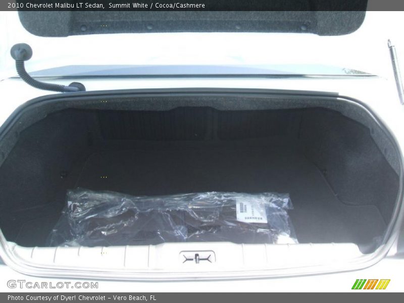 Summit White / Cocoa/Cashmere 2010 Chevrolet Malibu LT Sedan