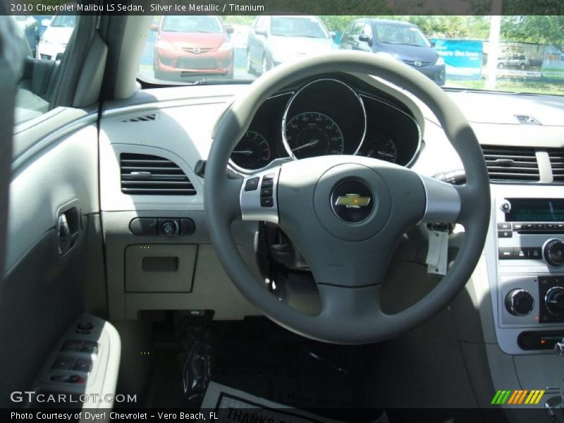 Silver Ice Metallic / Titanium 2010 Chevrolet Malibu LS Sedan