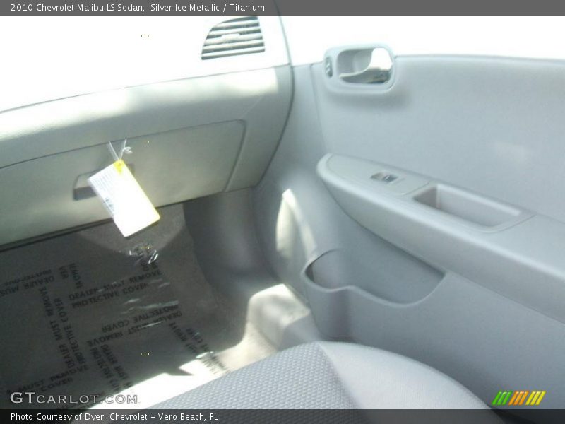 Silver Ice Metallic / Titanium 2010 Chevrolet Malibu LS Sedan