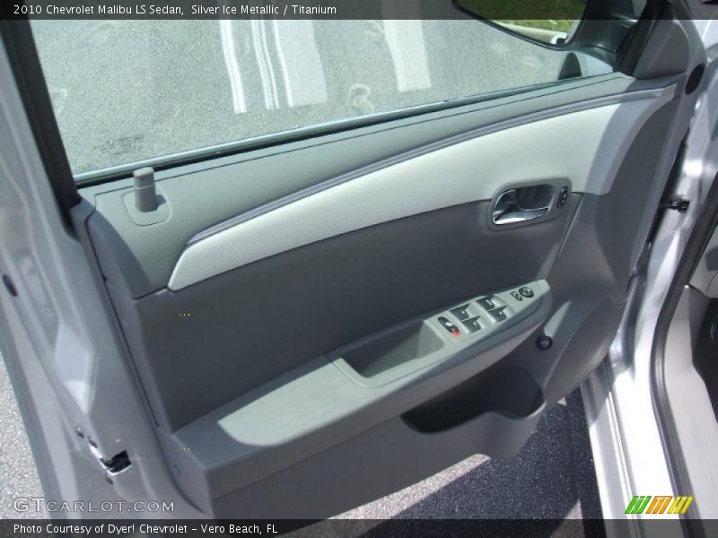 Silver Ice Metallic / Titanium 2010 Chevrolet Malibu LS Sedan