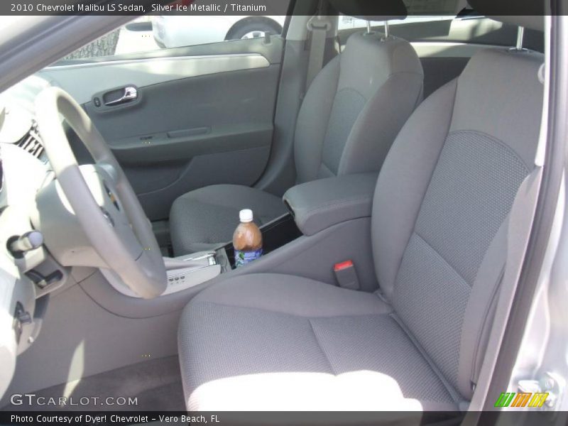 Silver Ice Metallic / Titanium 2010 Chevrolet Malibu LS Sedan
