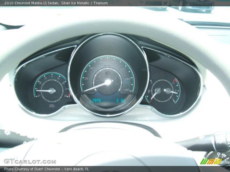 Silver Ice Metallic / Titanium 2010 Chevrolet Malibu LS Sedan