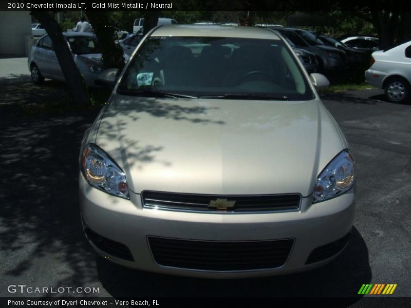 Gold Mist Metallic / Neutral 2010 Chevrolet Impala LT