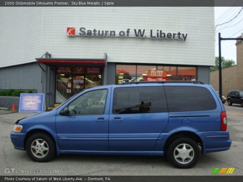 Sky Blue Metallic / Sable 2000 Oldsmobile Silhouette Premier