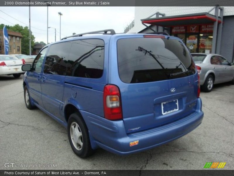 Sky Blue Metallic / Sable 2000 Oldsmobile Silhouette Premier