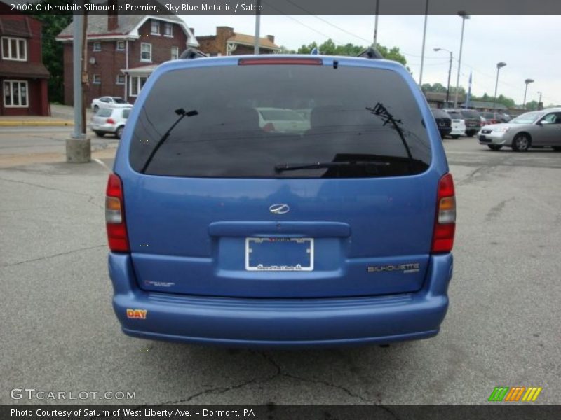Sky Blue Metallic / Sable 2000 Oldsmobile Silhouette Premier
