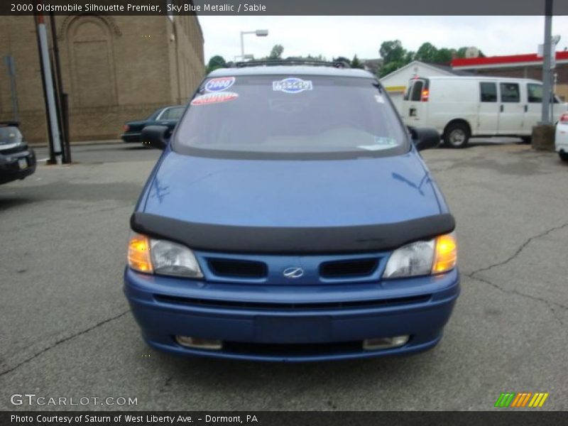 Sky Blue Metallic / Sable 2000 Oldsmobile Silhouette Premier