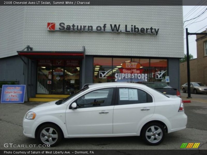 Summit White / Charcoal 2008 Chevrolet Aveo LT Sedan