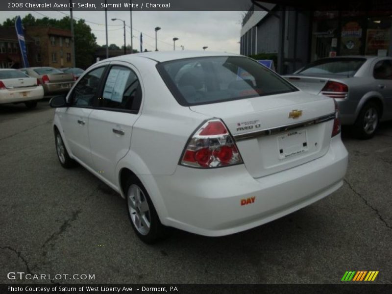 Summit White / Charcoal 2008 Chevrolet Aveo LT Sedan