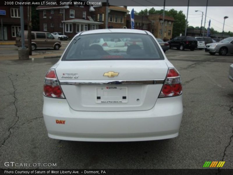 Summit White / Charcoal 2008 Chevrolet Aveo LT Sedan