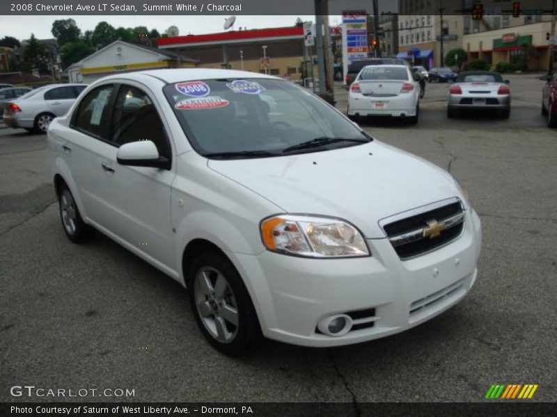Summit White / Charcoal 2008 Chevrolet Aveo LT Sedan